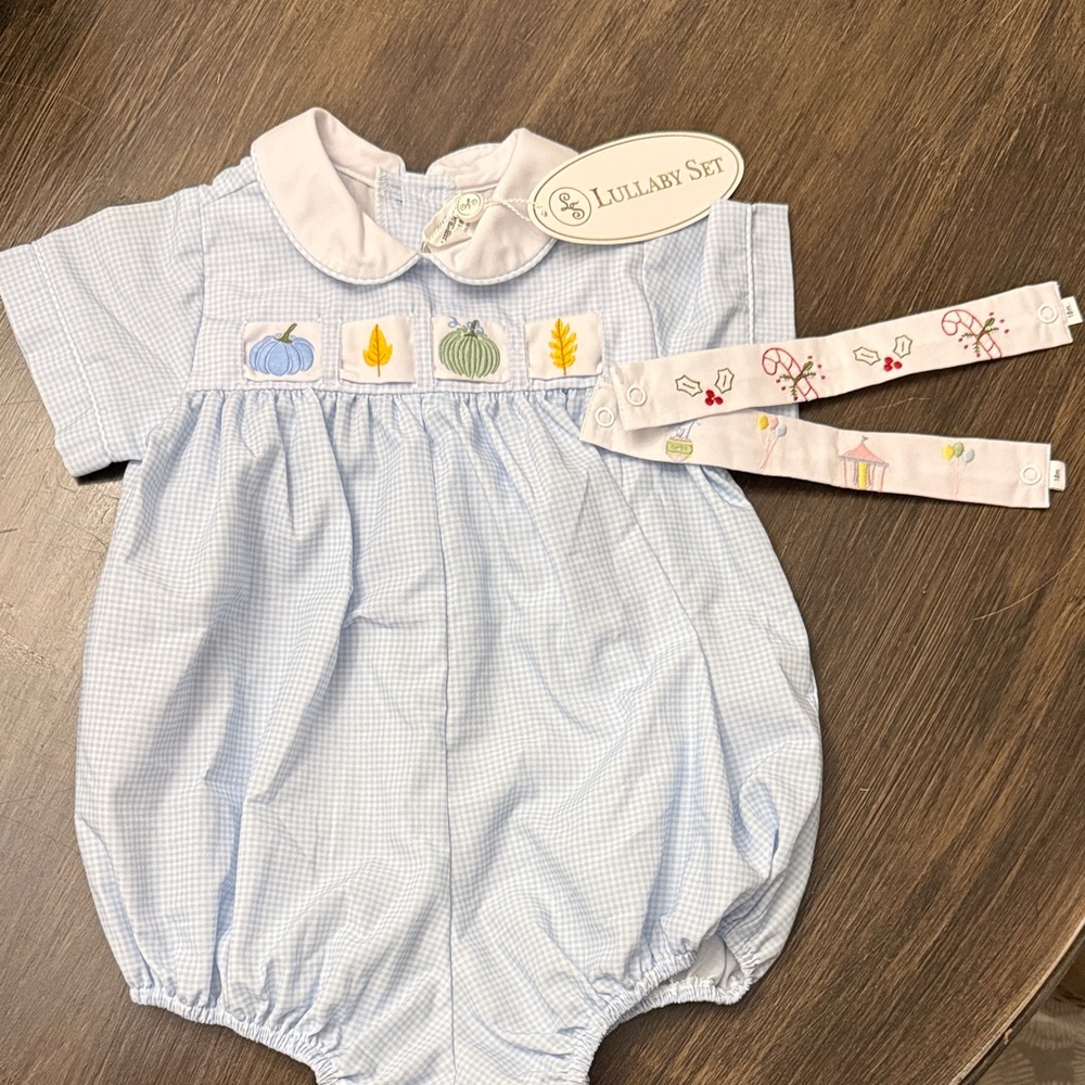 Lullaby Set Baby Blue Romper